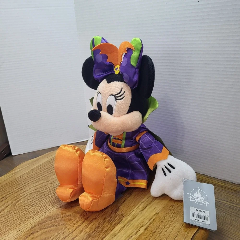 NWT Disney Store Plush Minnie Mouse Halloween Vampire Stuffed Animal Toy 15